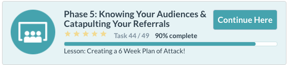 Knowing your audiences & catapulting your referrals